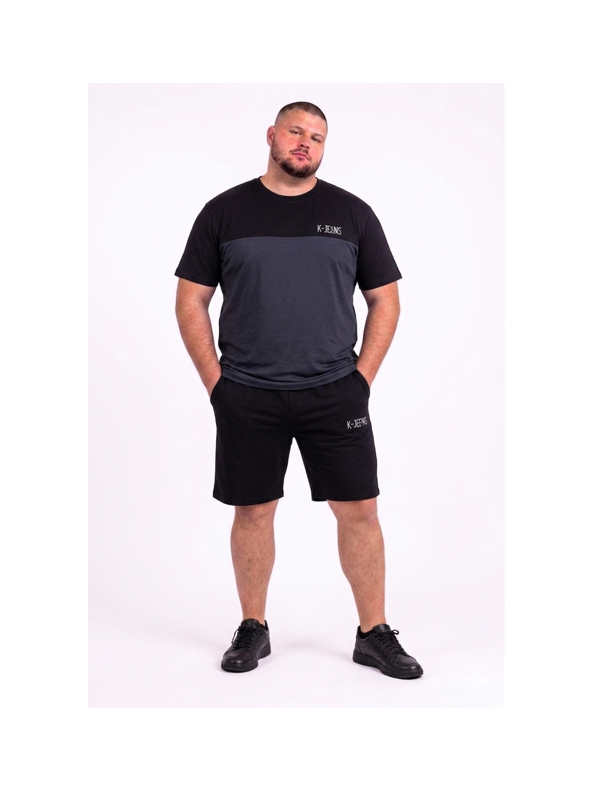 pantaloncino e maglia taglie forti