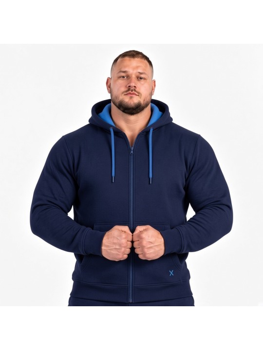 FELPA MAXFORT ZIP E CAPPUCCIO