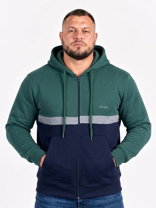 FELPA MAXFORT ZIP E CAPPUCCIO