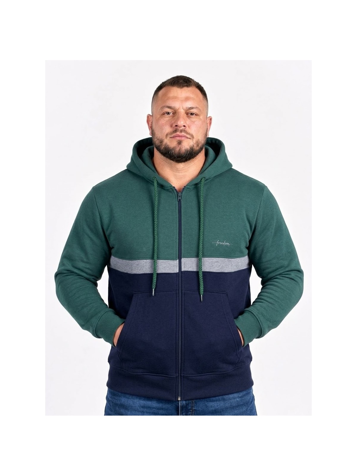 FELPA MAXFORT ZIP E CAPPUCCIO