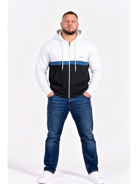 FELPA MAXFORT ZIP E CAPPUCCIO
