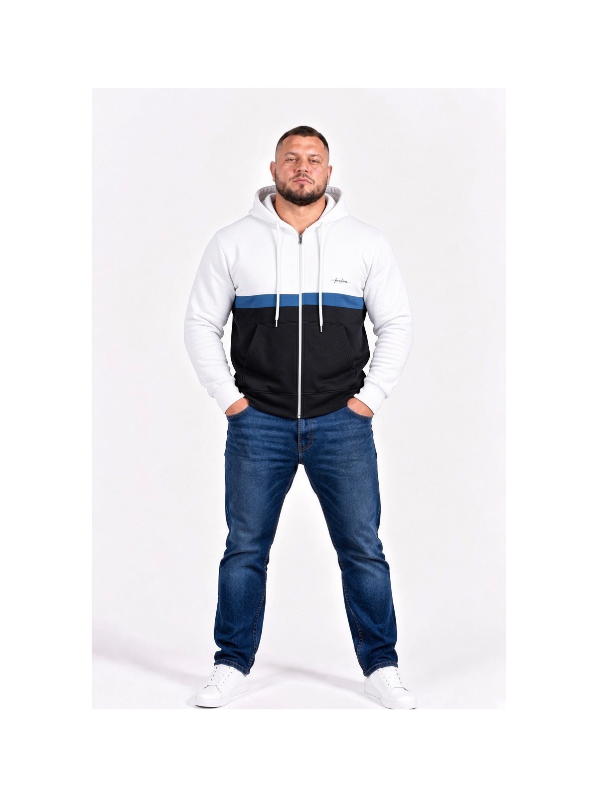 FELPA MAXFORT ZIP E CAPPUCCIO