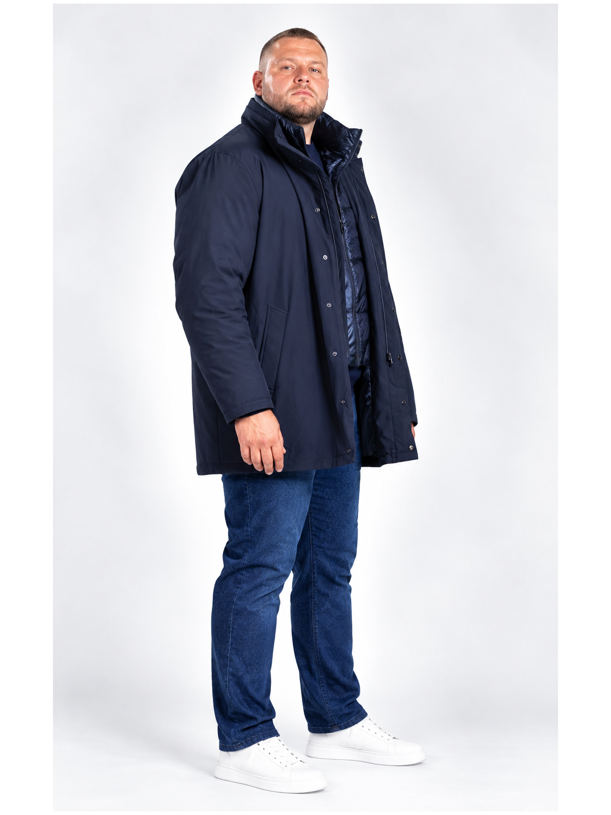 giubbino uomo blu navy / Taglie forti fino alla 14xl