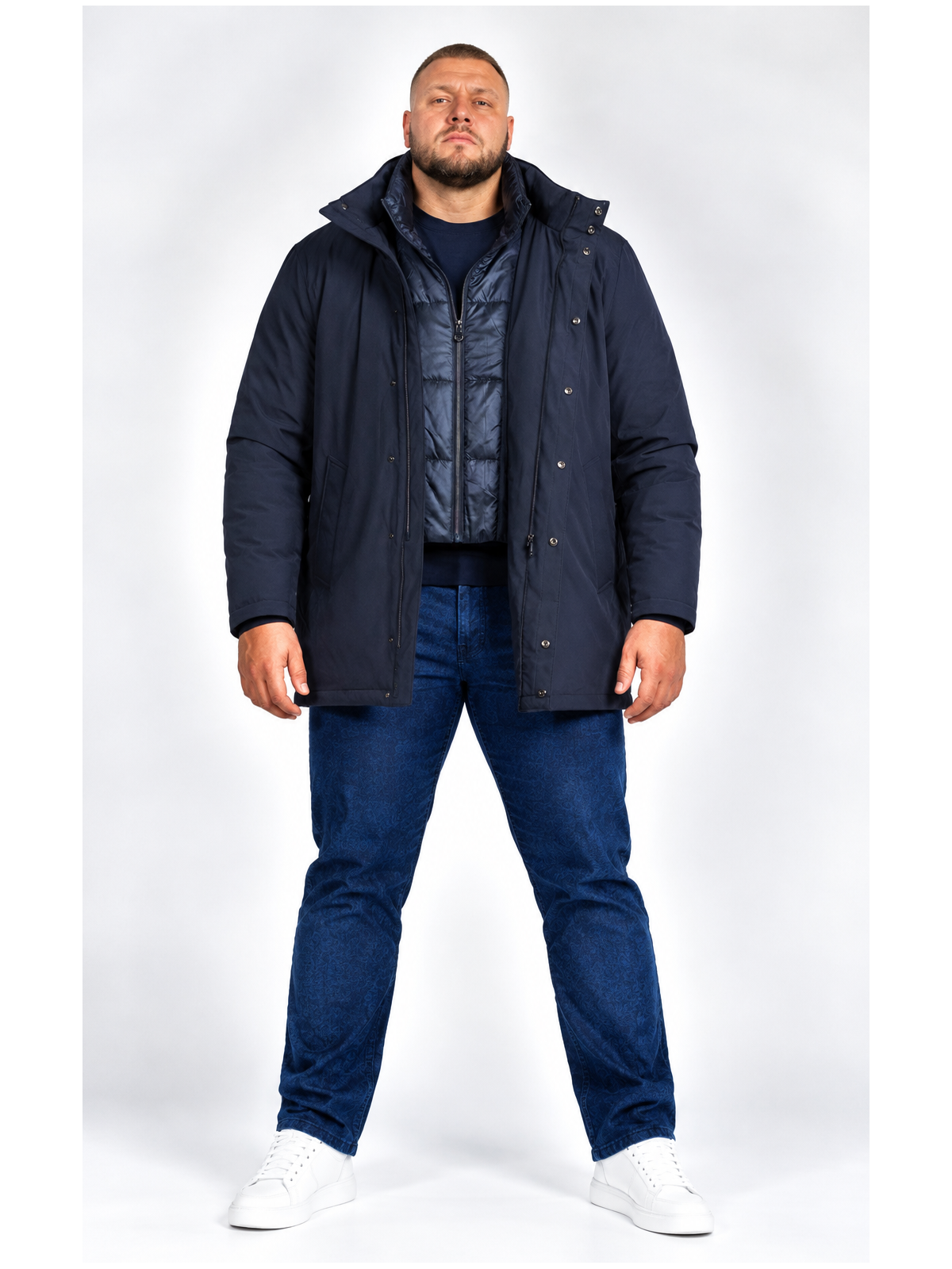 giubbino uomo blu navy / Taglie forti fino alla 14xl