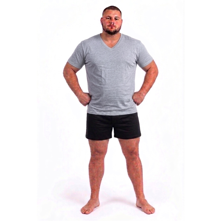 T-shirt basica scollo a v Maxfort 500